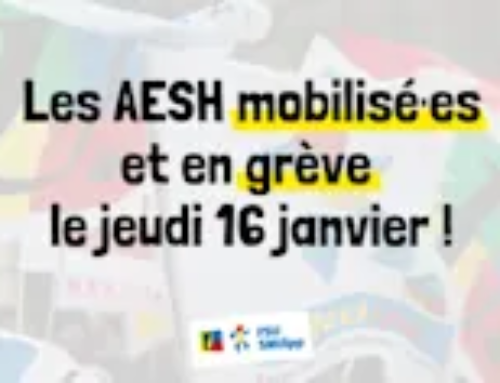 AESH, en grève le 16 janvier !